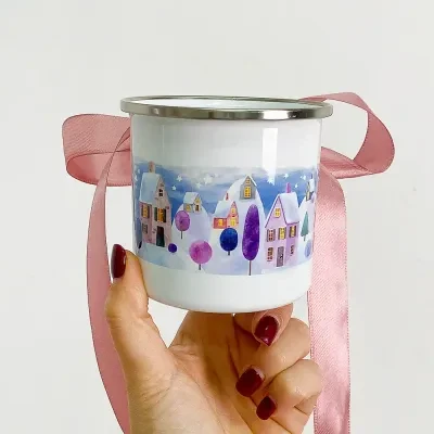 Чашка металева Camper «Сніг та зорі»