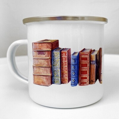 Чашка металева Camper «Книги»