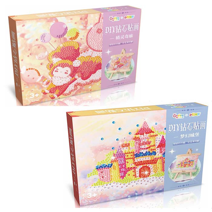 Набір для творчості алмазна мозаїка, 20,5-15,5 см, мольберт 23-32-18,5 см, 2 різновиди 3669-768, фото 1