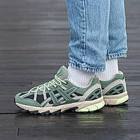 Зелені замшеві чоловічі кросівки Asics Gel-Sonoma 15-50 Green Демісезонні Асікс Гель Сонома