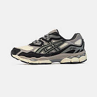 Сірі замшеві чоловічі кросівки Asics Gel-NYC 1090 Black Grey Демісезонні Асікс Гель