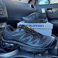 Зимові чорні чоловічі термокросівки Salomon XT-6 GORE-TEX / Саломон Гортекс Водонепроникні