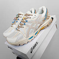 Бежеві шкіряні жіночі кросівки ASICS Gel-Kahana 8 Демісезонні кросівки Асікс