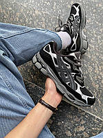 Чорні замшеві жіночі кросівки Asics Gel-NYC Graphite Grey/Black Демісезонні Асікс Гель