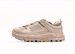 Водонепроникні бежеві чоловічі кросівки HOKA ONE ONE Tor Ultra Low GORE-TEX / Демісезонні Хока Гортекс