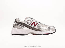 Сірі літні чоловічі кросівки New Balance 1064 "Silver/Red"