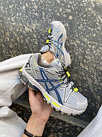 Сірі  шкіряні жіночі кросівки ASICS Gel-Kahana 8 Демісезонні кросівки Асікс