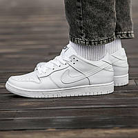 Білі кросівки чоловічі Nike SB Dunk White
