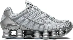 Срібні текстильні чоловічі кросівки Nike Shox TL 'Chrome' Найк Шокс  Демісезонні