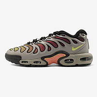 Сірі текстильні чоловічі кросівки Nike Air Max Tn Plus Drift Light Silver Smoke Grey Демісезонні Найк Тн Дріфт