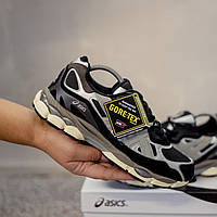 Зимові чорні замшеві чоловічі термо кросівки Asics Gel-NYC Gore-Tex / Водонепроникні Асікс Гель Гортекс