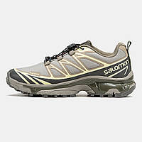 Коричневі текстильні чоловічі кросівки Salomon XT-6 Gore-Tex / Демісезонні чоловічі кросівки Саломон Гор текс