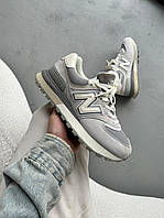 Сірі замшеві чоловічі кросівки New Balance 574 Legacy 'Grey Sea Salt'