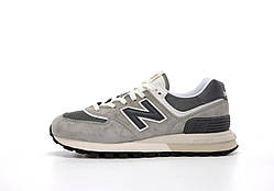 Сірі замшеві чоловічі кросівки New Balance 574 Legacy