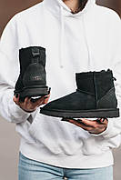 Чорні замшеві жіночі Уггі Ugg Classic Mini Black