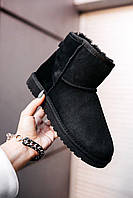 Чорні замшеві чоловічі Уггі Ugg Classic Mini Black