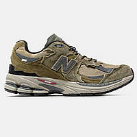 Оливкові замшеві демісезонні чоловічі кросівки New Balance 2002R 'Protection Pack - Dark Moss'