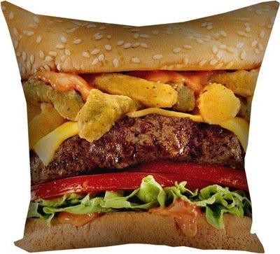 Подушка з принтом 50x50 см «Бургер»