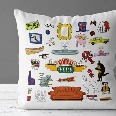 Подушка з принтом 50x50 см «Central perk Friends.»