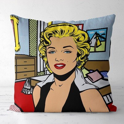 Подушка з принтом 50x50 см «Marilyn Monroe pop art»