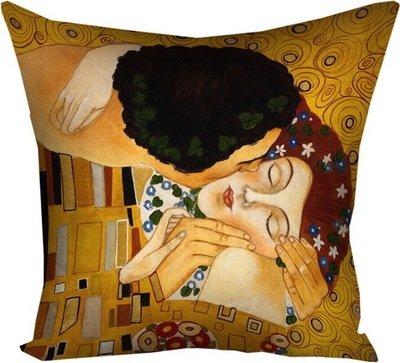 Подушка з принтом 50x50 см «Золотий поцілунок»