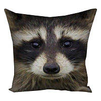 Подушка з принтом 50x50 см «Єнот»