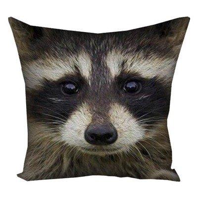 Подушка з принтом 50x50 см «Єнот»