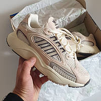 Бежеві текстильні жіночі кросівки Adidas Ozmillen / Кросівки демісезонні Адидас Озмілен
