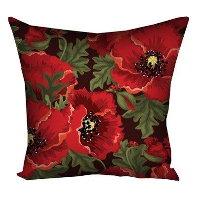 Подушка з принтом 50x50 см «Маки»