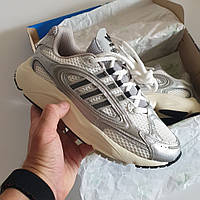 Білі текстильні жіночі кросівки Adidas Ozmillen / Кросівки демісезонні Адидас Озмілен