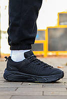 Водонепроникні чорні чоловічі кросівки HOKA ONE ONE Tor Ultra Low GORE-TEX / Зимові Хока Гортекс