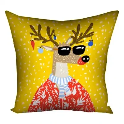 Подушка з принтом 50x50 см «Свято на носі»