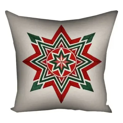 Подушка з принтом 50x50 см «Різдвяна зірка»