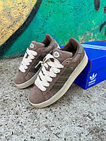 Коричневі замшеві чоловічі кроссовки Adidas Campus 00s