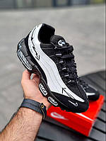 Чорно-білі шкіряні чоловічі кросівки Nike Air Max 95 Демісезонні Найк Аїр Макс 95