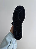 Чорні шкіряні жіночі кросівки Adidas Superstar Black Pink / Демісезонні кросівки Адідас Суперстар, фото 4
