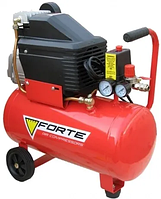 Компресор Forte FL-24 1.5 кВт 200 л/хв 24 л Масляний одноциліндровий компресор Компресор для побуту