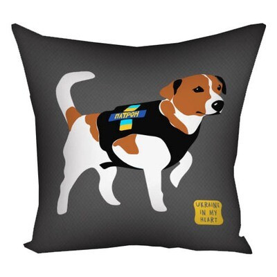 Подушка з принтом 50x50 см «Патрон»