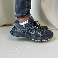 Зимові чорні чоловічі термо кросівки Asics Gel-Kahana 8 GORE-TEX Black / Водонепроникні Асікс Гортекс