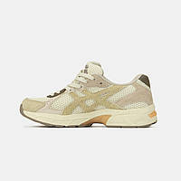 Бежеві замшеві жіночі кросівки Asics Gel-1130 Beige Brown