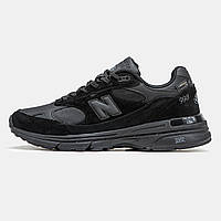 Водонепроникні чорні чоловічі кросівки New Balance 993 Cordura / Демісезонні Нью Беланс 993 замшеві