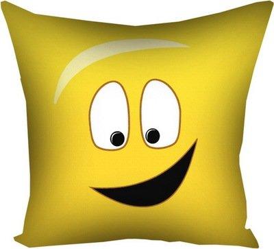 Подушка з принтом 50x50 см «Смайлик усміхнений»