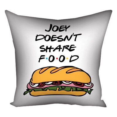 Подушка з принтом 50x50 см «Friends. Joey doesn't share food»