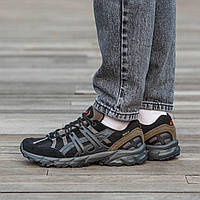 Чорні замшеві чоловічі кросівки Asics Gel-Sonoma 15-50 Gore-Tex / Водоніпроникні Асікс Гель Гортекс Демі