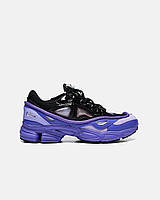 Фіолетові шкіряні чоловічі кросівки Adidas Ozweego 3 Raf Simons Демісезонні кросівки Адідас Озвіго Раф Сімонс
