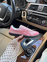 Рожеві замшеві жіночі кросівки Asics Onitsuka Tiger Tokuten " Custom pink - демісезонні повсякденні кеди асікс купити