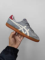 Сірі замшеві жіночі кросівки Asics Onitsuka Tiger Tokuten Deep Ash - демісезонні повсякденні кеди асікс купити