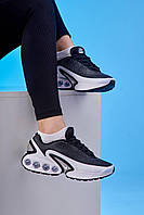 Чорно-білі текстильні жіночі кросівки Nike Air Max DN