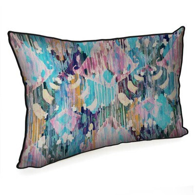 Подушка декоративна 45х32 см (мішковина) «Етно орнамент»