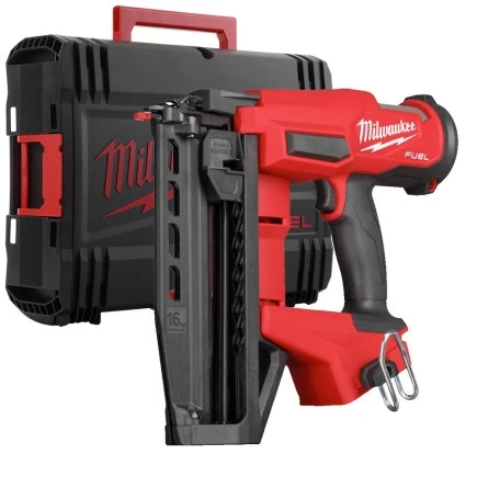 Пістолет цвяхозабивний акумуляторний безщітковий MILWAUKEE M18 FN16GS-0X (25-64 мм) (каркас, HDкейс)